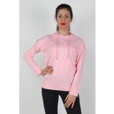 Kadın Kapüşonlu Sweatshirt Pembe XL