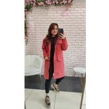 Kadın Kaşe Kaban - Pembe,S