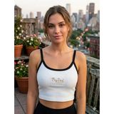 Kadın Kaşkorse İnce Askılı Crop Bluz