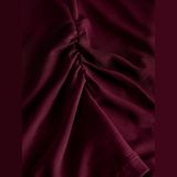 Kadin Kayik Yaka Tisört - Minna - 0 - Bordo - XS