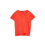 Kadın Kırmızı V Yaka Basic T-Shirt 101A03470 36