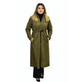 Kadın Kışlık Cepli Fermuarlı Kapüşonlu Süet Kap Tunik BGL-ST03306