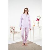 Kadın Kışlık Patlı Desenli Penye Lycra Pijama Takımı - Yeşil