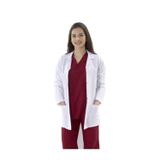 Kadın Klasik Yaka Beyaz Doktor Hemşire Eczacı Laboratuvar Önlüğü