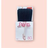 Kadın Knit Siyah Kalın Kendinden Desenli Kışlık Desenli Külotlu Çorap - M
