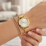 Kadın Kol Saati Gold Metal Kordon Analog Şık Klasik Bayan Saat Zarif Saat Frn24