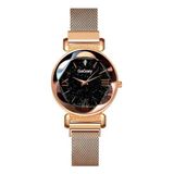 Kadın Kol Saati Lüks Moda Şık Trend Kadın Saat Rose Gold
