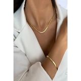 Kadın Kolye ve Bileklik 316 L Çelik Vip Seri Antialerjik Kararmaz İtalyan Zincir Kolye ( 45cm +7 cm uzatma ) ve Bileklik Seti( 16 +7 cm uzatma )
