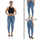 Kadın Kot Tayt Pantolon - Açık Mavi - 7XL