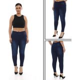 Kadın Kot Tayt Pantolon - Lacivert - 3XL