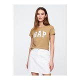 Kadın Koyu Bej 2'li Gap Logo Kısa Kollu T-Shirt Seti