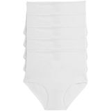 Kadın Külot Ekstra Yüksek Bel Lazer Kesim Esnek Iz Yapmayan 5 li Paket Polyester BEYAZ