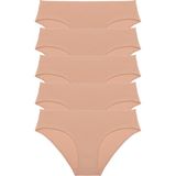 Kadın Külot Yüksek Bel Bikini 5 Li Paket Pamuklu Likralı Ten