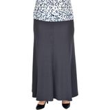 Kadın Kumaş Etek Lastikli Kemer Balık Model BGL-ST03327 FÜME 48