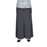 Kadın Kumaş Etek Lastikli Kemer Balık Model BGL-ST03327 FÜME 50