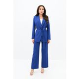 Kadın Kuşaklı Ceket Pantolon Takım 9004-24