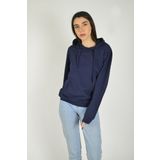 Kadın Lacivert Kapüşonlu Sweatshirt