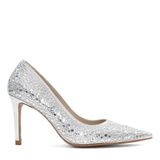 Kadın Lame Parlak İnce Topuklu Stiletto