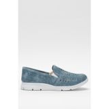Kadın Lazer Desenli Günlük Kadın Spor Ayakkabı MAVİ 7534