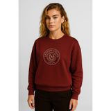 Kadın Le Sport Baskı Detaylı Sweatshirt%100 Pamuk - Bordo BORDO