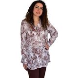 Kadın Leopar Desen Şifon Gömlek BGL-ST04235