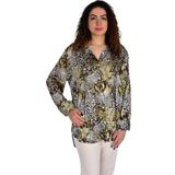 Kadın Leopar Desen Şifon Gömlek BGL-ST04236