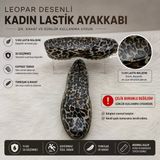Kadın Leopar Lastik Ayakkabı