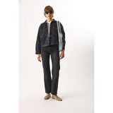 Kadın Lisa Black Jean Gömlek%100 Pamuk - Black BLACK