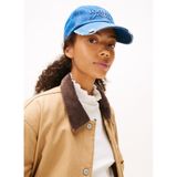 Kadın Logo Kabartmalı Ayarlanabilir Tokalı Pamuklu Denim Lacivert Spor Şapka AW0AW18094-1A7