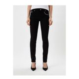 Kadın Logo ve Gül Baskılı Skinny Siyah Pantolon 74HAB5K6 CDW00-909