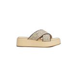 Kadın Logolu Rahat Günlük Bej Sandalet FW0FW07895-0F4