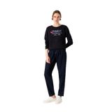 Kadın Marka Logolu Uzun Kollu Rahat Siyah Sweatshirt 6R2M7E 2J49Z-0926