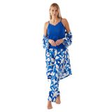 Kadın Mavi Kısa Kol Pijama Takımı PC8835-S