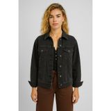 Kadın Maya Black Jean Ceket%100 Pamuk - Black BLACK