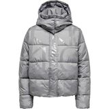 Kadın Mercedes Aop Puffer Ceket - Gri - XL