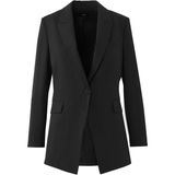 Kadın Merino Yün Blazer Ceket - Siyah - 2