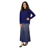 Kadın Merserize Kazak Etek Takım 140274 BGL-ST04078 A.LACİVERT S/M