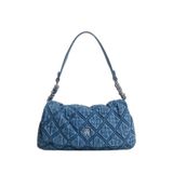 Kadın Mıknatıslı Kapama Baklava Kesim Denim Kumaş Denim Omuz Çantası AW0AW18865-1A4