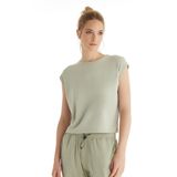 Kadın Modal Kısa Kol Yeşil T-Shirt Pantolon Takım 60561-63 YEŞİL S