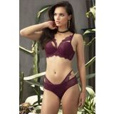 Kadın Mor Destekli Dantelli Bralet Sütyen Külot Takım, 85B, B4408NT-19804IGP2716658