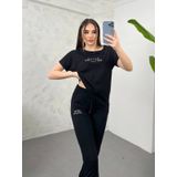 Kadın Nakış Detaylı Basic Eşofman Takımı 3814-23