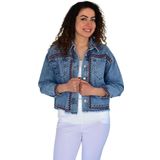 Kadın Nakışlı Kot Gömlek BGL-ST04245