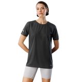 Kadın Nem Emici Hızlı Kuruma Atletik Teknik Performans Spor T-shirt DRIFIT-KISAKOL Füme S