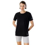 Kadın Nem Emici Hızlı Kuruma Atletik Teknik Performans Spor T-shirt DRIFIT-KISAKOL Siyah S