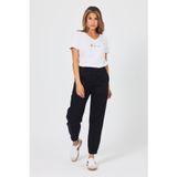Kadın Nenya Şalvar Jogger Pantolon - Siyah SİYAH