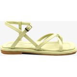 Kadın Neon Yeşili Hakiki Deri Sandalet 4Y2CS59032