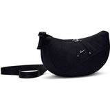 Kadın Nike Nk Aura Crescent Crossbody Omuz Çantası 30x18x10 cm Polyester Malzeme ile Şık Tasarım - Siyah
