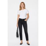 Kadın Norah Black Beli Lastikli Lyocell Jean Pantolon-Black