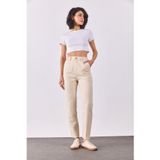 Kadın Norah Off White Beli Lastikli Jean Pantolon Lyocell (Tencel™) - Off White Off White