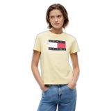 Kadın Normal Kesim Logo Baskılı Yuvarlak Yakalı Kısa Kollu Sarı T-Shirt DW0DW22562-ZF0